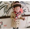 In the spring of 2015 exclusive custom trend of British style boy boy cotton double breasted coat be