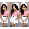 2015 new summer dress skirts lovely girls dress and belt trade explosion