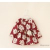 2014 new autumn and winter Korean girls stamp quilted cotton windbreaker thin flowers with belt grou