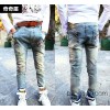 The naughty boy balls spring belt pants jeans Korean children jeans clothing group of South Korea