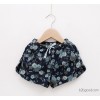 2014 new Korean fabric flowers belted denim shorts 0.63 batch of children