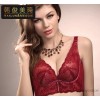 2014 counter genuine brand fashion lingerie adjustment type gather close Furu deep V bra thick secti