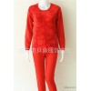 New fashion ladies underwear warm floral women's super soft velvet gold armor warm suit wholesale