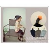 Bienbien Korea original bonnet fluorescent ball cap Knitted Winter child Douding Mao Xianmao