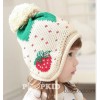 2013 fashion wholesale and retail children Hat Cotton Beanie ear jewelry set