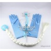 Spot frozen children wig gloves crown wand Snow Suit multi drill hair trade explosion