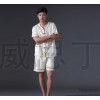 专业定做 男女式短袖桑拿服 浴衣服装休闲中心足疗服 贡缎提花