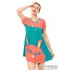 Asset underwear genuine new spring and summer 2014 cotton printed cartoon short sleeved nightwear 50