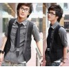 The new men's vest vest male Korean summer youth fashion leisure small vest vest men's hor