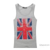 The 2014 Summer tide brand new all-match personalized printing of cotton men's Vest wholesale a