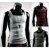 A special Korean man on behalf of men's Vest wholesale square collar vest male slim vest primer