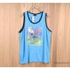 A1047# inventory of foreign trade clothing Mens sleeveless T-shirt printed vest running back