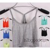 Women wrapped chest bra halter bra straps backing small vest anti sense T modal