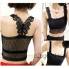 Sexy small sling new lace openwork back hollow wrapped chest bra