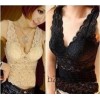 Vest with wholesale sexy bra V plunging necklines wrapped chest full lace bra vest in a shirt