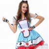 W5872 Europe and the fairy tale cosplay costume Princess queen poker suit uniform taste of Halloween