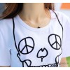 T674#2014 new lovers summer Korean size T-shirt lovers suit