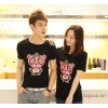 Korean version of the new slim fashion T-shirt couples dress all-match couple T-shirt D060030