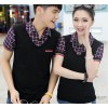 The 2014 New South Korean couples dress summer T-shirt short sleeve T-shirt Korean couple couples dr