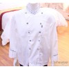 Double collar hotel chef uniform, high-grade chef wear winter clothing long sleeved white Chef