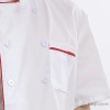 Custom star chef wear short sleeved men and women thriving new Chef Uniform hotel restaurant kitchen