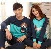 The new couple fall pajamas cotton long sleeved male ladies pajamas