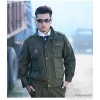 The clothes suit long sleeved overalls camouflage green overalls casual suit