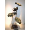 Indoor metal Tieyi lotus flowers Landing Hotel Decoration Art Handmade real price concessions can be