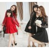 The 2015 version of the new spring mother of women and children's long sleeve lace dress