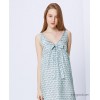 Silk pajamas loose sleeveless vest printed silk nightgown ZH80080