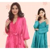 The spring and autumn silk pajamas sexy lady two piece suit Nightgown Pajamas nightdress Home Furnis