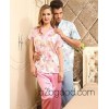 Factory direct wholesale short sleeved summer silk pajamas silk pajamas Home Furnishing couples dres