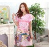 2015 summer new silk pajamas Ruffle sleeve nightdress Home Furnishing cool women's clothing man