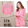 Genuine spring and summer autumn silk pajamas female home clothing three sets of temptation silk