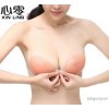 Zero silicon latex paste heart bra small chest thickened waterproof underwear bra wedding swimming t