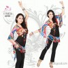 Square dance costume pattern suit adult peacock Latin dance clothing female floral dance costumes cu