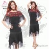 Adult Latin dance clothing square dance suit dress dress fringed shawl stage practice