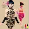 The new children's Latin dance clothing Sequin Latin dance skirt five piece suit dress dance gi