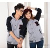 Real 798# 2013 new autumn Korean men and women couples outerwears thickening class service