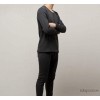 2012 new fashion men's suits a thin plain brushed warm underwear set wholesale