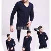 Autumn and winter men's V shape collar cotton underwear OEM processing base men's cotton underwear s