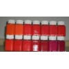 The red line of PTFE dye. Fluorine plastic color.