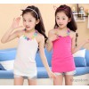 Girls T-shirt vest summer new white shirt 2015 children female baby trade dress in summer