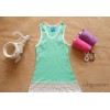 The summer of 2012 a Korean children candy girls dress lace vest primer shirt clothing wholesale