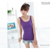 Foreign manufacturers custom-made ladies Camisole Rhinestones halter top vest 95% modal sling back