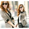 Foreign trade suit blouse new spring suit dress Korean all-match Houndstooth long sleeved suit