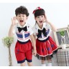 The new nursery school uniforms suit six one boys and girls performance wear red pants performance c