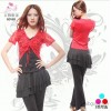 Square dance costume suit summer new lace skirt short sleeved Dance Latin Dance Costume and self-cul