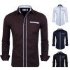 Foreign trade sales in the spring of new style simple fashion hit men's casual shirts 9139