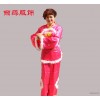 National dress costume festival "plush winter fan drum dance yangko dance wear female costumes